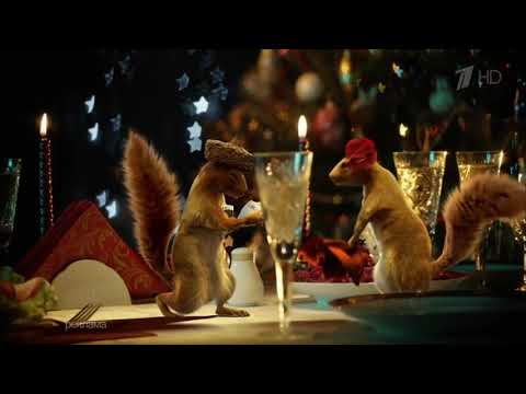 Видео: Новогодние белки. "Диалог у новогодней ёлки"