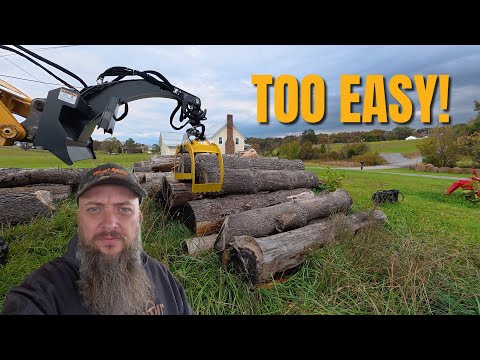 Видео: Новый грейфер просто изменил всё на лесопилке!