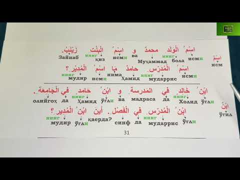 Видео: Дурус 1-китоб. 5-дарс. 4-қисм. Durus 1-kitob. 5-dars. 4-qism.