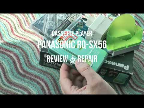 Видео: Panasonic RQ-SX56 (review and repair) обзор и замена пасика