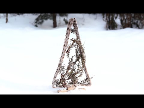 Видео: Елочка из газетных трубочек в экостиле. Мастер-класс