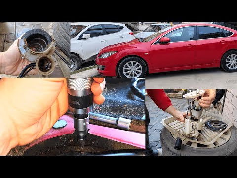 Видео: замена топливного фильтра Мазда 6 gh