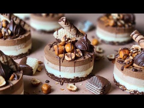 Видео: No-Bake / Рецепт тройного мини-шоколадного муссового торта / Boone Bake / Chocolate Mousse Cake