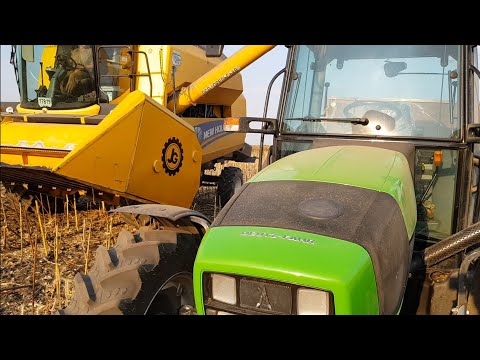 Видео: DEUTZ-FAHR 115G с прицепом. Первые недостатки и преимущества трактора.