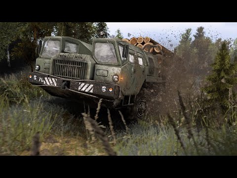 Видео: Ничто не остановит МАЗ-7310. "Побережье". Spintires