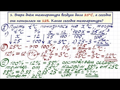 Видео: Задачи на проценты-2