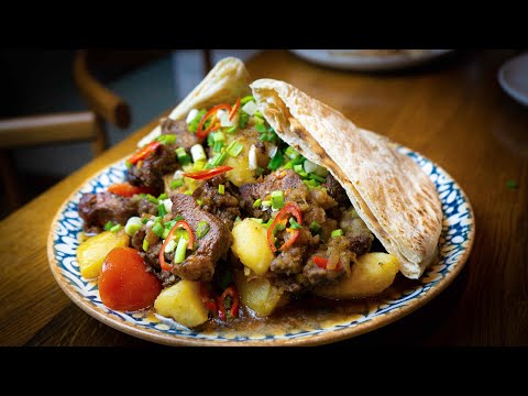 Видео: Мясное блюдо (каурма с говядины )