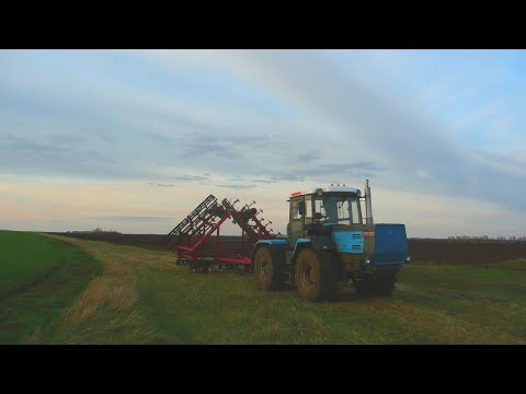 Видео: Первая замена масла в двигателе ЯМЗ-238 на ХТЗ-17221. Культивация поля в 120 гектар.
