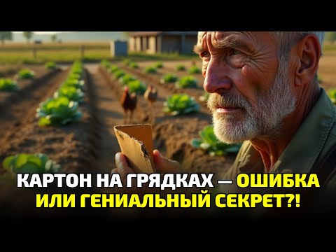 Видео: Я застелил грядки картоном — и не поверил глазам! Что стало с землёй через месяц?!