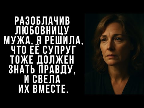 Видео: Разоблачив любовницу мужа, я решила, что её супруг тоже должен знать правду, и свела их вместе