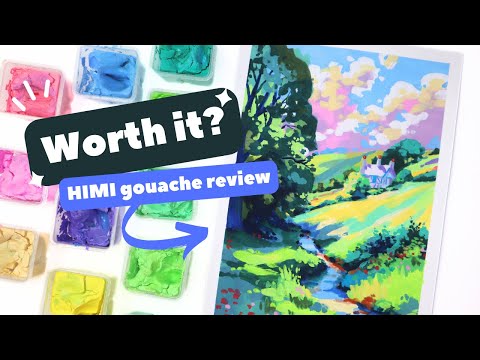 Видео: Тестирование набора красок HIMI JELLY GOUACHE
