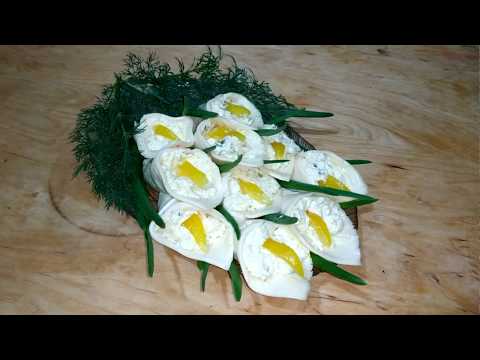 Видео: Праздничная сырная закуска "Каллы"