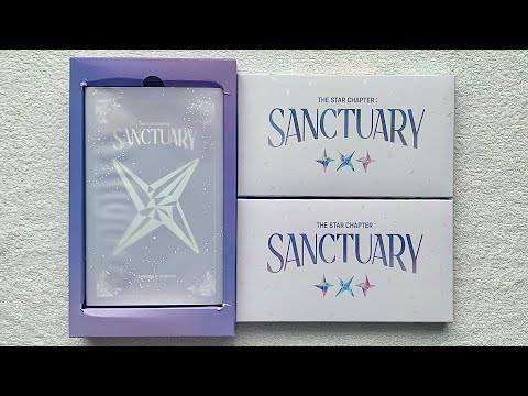 Видео: Распаковка альбома TXT / Unboxing album TXT THE STAR CHAPTER SANCTUARY (Savior & Angel ver.)