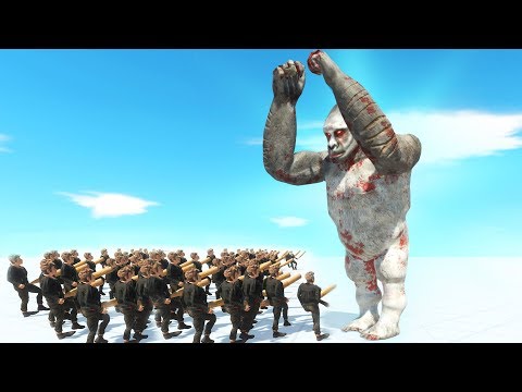 Видео: ОБЕЗЬЯНА ВЕЛИКАН ПРОТИВ КУЧИ ЛЮДЕЙ, ОБНОВЛЕНИЕ! | Animal Revolt Battle Simulator