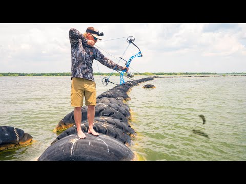 Видео: Рыбалка с луком на острове Шин!!