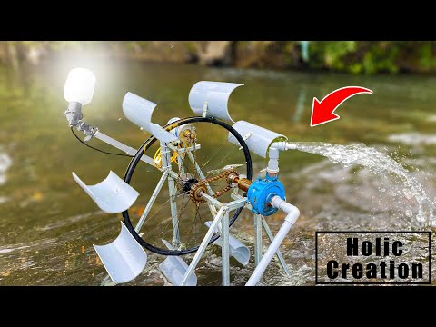 Видео: Греческий метод откачки воды III века | Сделайте бесконечным электричество и воду | Полностью автом