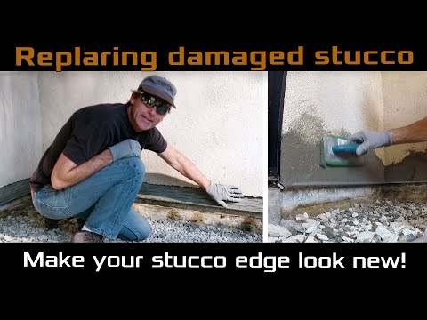 Видео: Как заделать сломанную штукатурку и придать стенам новый вид.