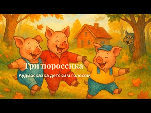 Видео: Аудиосказка «Три поросёнка»  | Добрая сказка детским голосом для малышей перед сном.