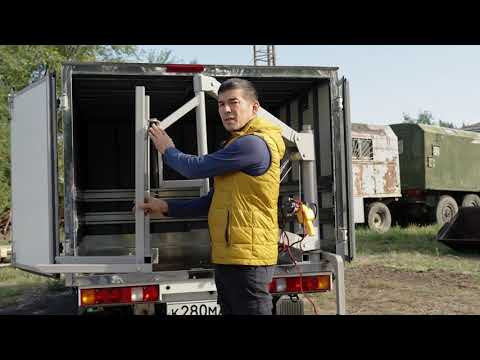 Видео: мини-кран для ульев и поддонов