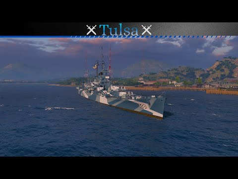 Видео: ⚓Обзор на: Tulsa⚓|Два просто нереальных боя с тащиловом до конца!!!|#wows