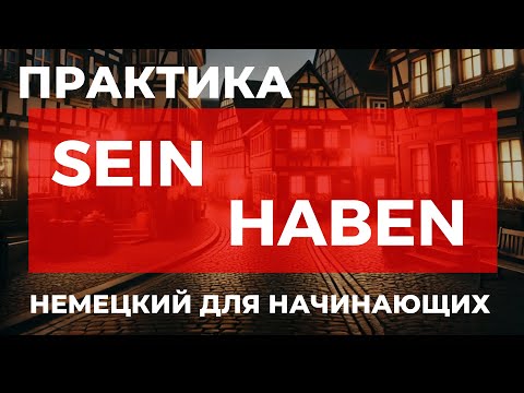 Видео: ПРАКТИКА глаголов sein - быть и haben - иметь | Немецкий для начинающих |  Немецкий с нуля
