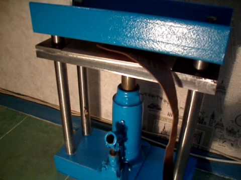 Видео: Пресс для тиснения на коже