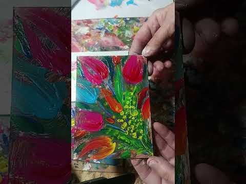 Видео: Живопись не по правилам,7.Экспромты акрилом.