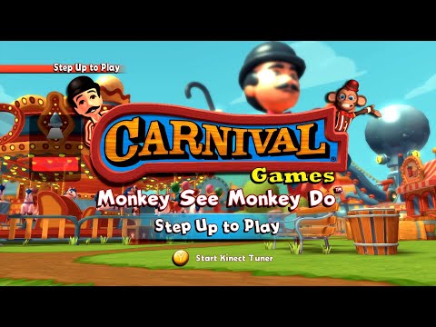 Видео: Carnival Games: Monkey See, Monkey Do! Прохождение Kinect на Xbox 360 — Kinect Time