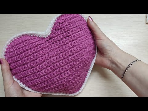 Видео: Сердце💜❤/крючком/