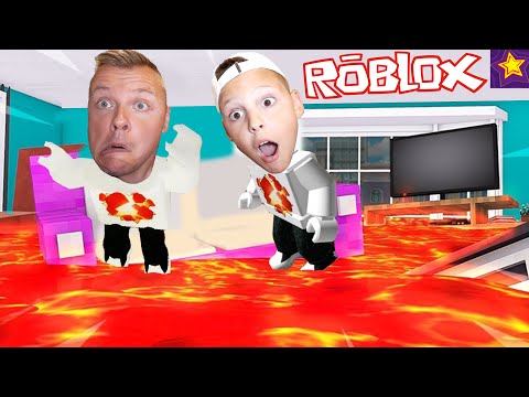 Видео: ПОЛ ЭТО ЛАВА Спасаемся в РОБЛОКС Убегаем от ЛАВЫ в Roblox