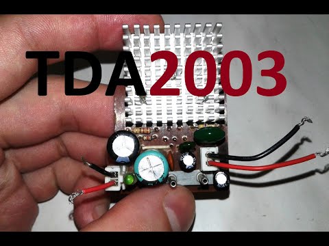Видео: Усилитель на моно микросхеме TDA2003 правильная схема.