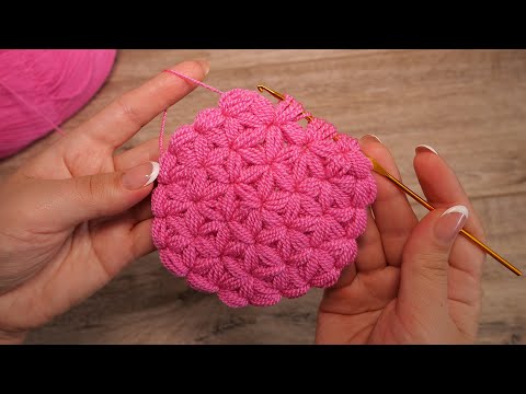 Видео: Узор «Звездочки» от центра крючком | Crochet "Stars" pattern from center