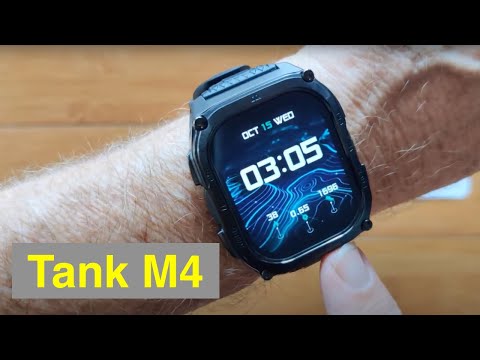 Видео: Умные часы Kospet TANK M4 SQUARE AMOLED с постоянно включенными картами MIL-STD-810H 10ATM: распа...