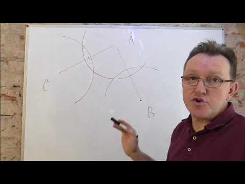 Видео: Построение окружности по трём точкам.