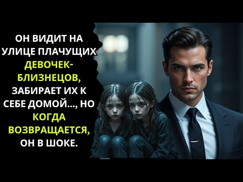Видео: Миллионер видит плачущих на улице близнецов, забирает их к себе домой… Но когда он возвращается...