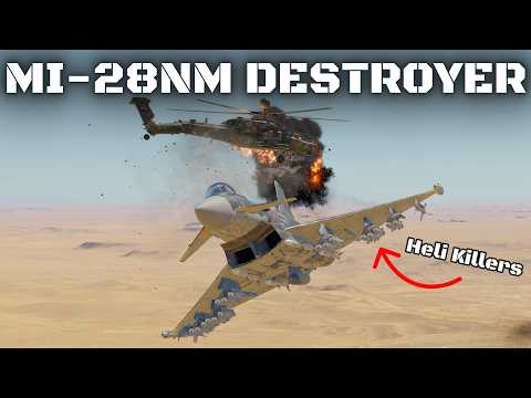 Видео: Я убил спамеров Ми-28 серой.. (EF-2000 CAS)