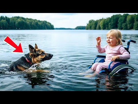 Видео: Мужчина столкнул дочь в инвалидном кресле в воду — овчарка стала героем!