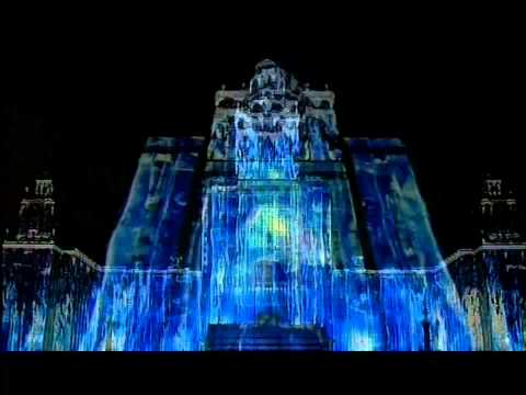 Видео: Видео проекция на МГУ, «Альфа-Шоу 4D» ч.1 / Huge laser mapping Moscow