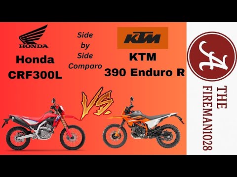 Видео: Honda CRF300L против KTM 390 Enduro R: сравнение бок о бок