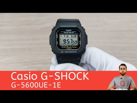 Видео: Возрождённые прямоугольные G-SHOCK / Casio G-5600UE-1E