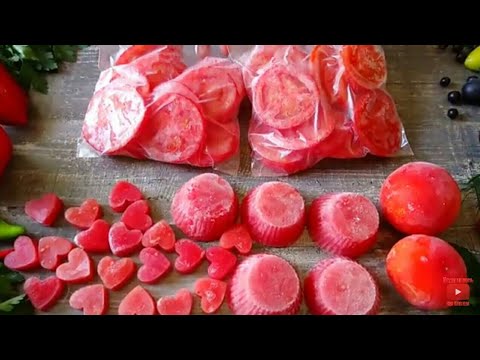 Видео: Заморозка помидор на зиму | Freezing tomatoes | La Marin