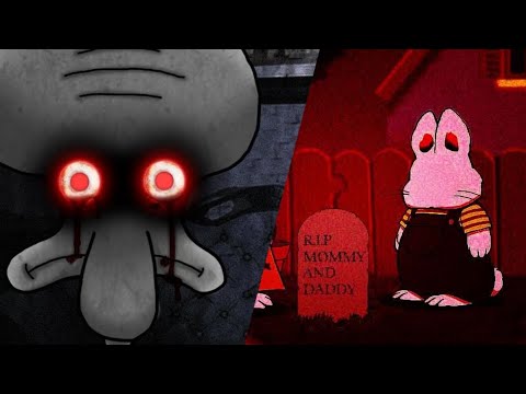 Видео: Жуткие эпизоды из мультфильмов ||макс и руби 0004||red mist||