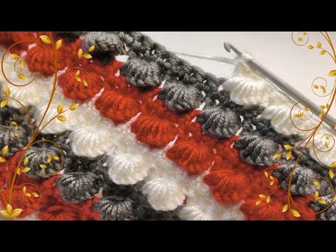 Видео: 💥🔥Всего 2 РЯДА! 😍НЕВЕРОЯТНОЙ КРАСОТЫ 3D УЗОР😍. Вязание крючком для начинающих