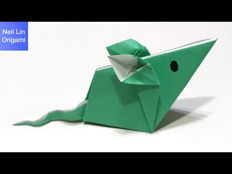 Видео: Оригами Мышка из бумаги - Легкое Оригами для Начинающих