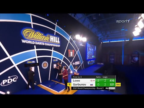 Видео: Дартс. Чемпионат Мира PDC 2021. Раунд 1. Lowe vs Gorbunov