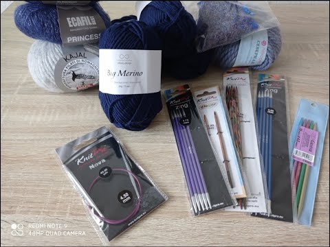 Видео: Распаковка: пряжа Infinity Big Merino, Ecafil Princess, Mafil Kajal, чулочные спицы и большой помпон