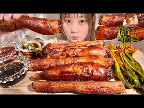 Видео: ASMR Говяжьи Кишки на Гриле【русские субтитры】【Mukbang/ Eating Sounds】