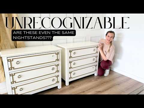 Видео: Превращаем эти прикроватные тумбочки из современного гламура в мрачную академичность | Преображен...