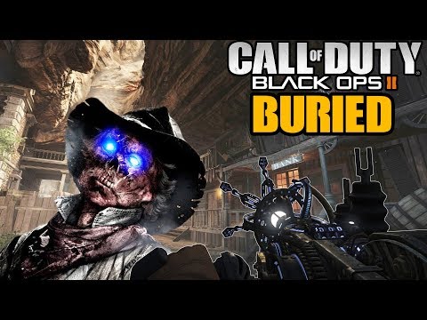 Видео: Зомби Выживание в Подземном Городе в Call of Duty Black Ops 2 - карта Buried