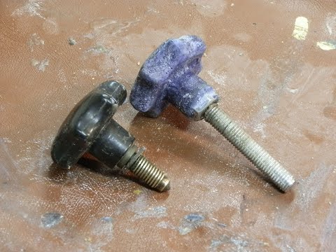 Видео: Винт с ручкой    Silicone molds Clamping Screw Knob